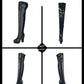 Women's Over-the-Knee Knight Boots - Elastic Force Show Legs.