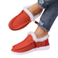 Women's Round Head Lace Plus Velvet Warm Shoes - EnigmaParis