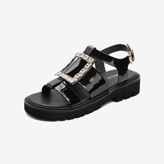 Women's Fashion Casual Rhinestone Roman Sandals