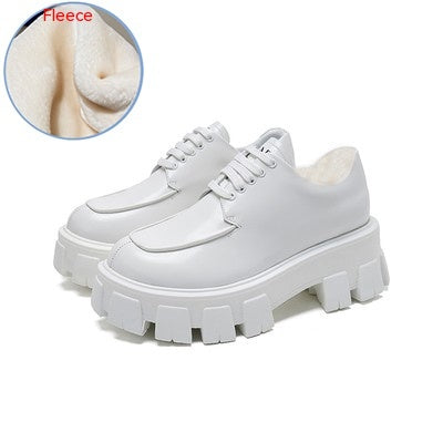 Sweet Cool Platform Shoes Autumn And Winter New Small Leather Shoes - EnigmaParis