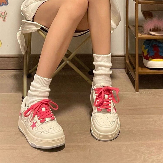Super Hot All-match Thick Bottom American Chic Sports Board Shoes.