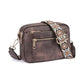Cow Color Matching Multifunctional Zipper Crossbody Bag
