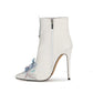 Fashion Lace Flower White Wedding Shoes