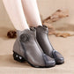 Ethnic Style Fleece-lined Vintage Warmth Retention Material Women's Boots
