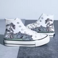 Canvas im chinesischen Stil: High-Top-Boardschuhe mit Retro-Landschaft