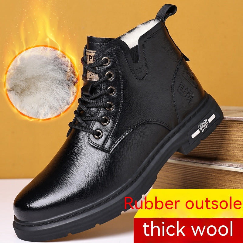 Men's Tooling Big Head Casual Martin Boots Warm - EnigmaParis