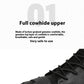 Top Layer Cowhide High-top Shoes Black Cotton Casual Leather Shoes