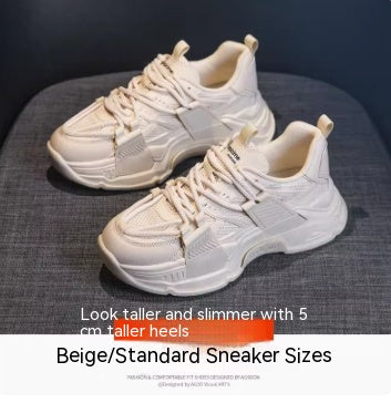 Women's Winter Cotton Sports Shoes - Stylish Leisure Thick Soled Footwear.