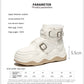 Woolen Cotton Thick Bottom Elevator Shoes Student Sports High Top