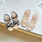 Women's New Lace Up Fashion Tendon Bottom Beach Sandals
