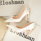 Women's Fashion Fashion Flower Stiletto High Heel Pointed Toe Satin Shoes