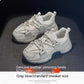 Women's Winter Cotton Sports Shoes - Stylish Leisure Thick Soled Footwear.