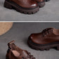Spring NEW Back Zipper Low Top Mori Style Casual Retro Style Loafers Muffin Bottom Shoes
