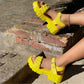 Plus Size Women's Platform Woven Buckle Sandals