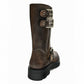 Thick Bottom Chunky Heel Martin Boots Buckle Motorcycle Boots.