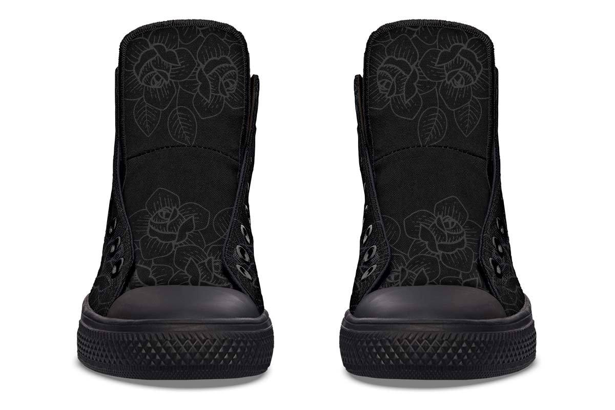 Printed Couple High-top Canvas Shoes