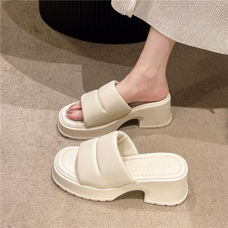 Stylish Outdoor High Heel Sandals: Open Toe, All-match Platform, Perfect for Summer - EnigmaParis