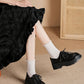 Women's Deep Cut Thick Heel Shoes - Fashionable and Comfortable Footwear - EnigmaParis