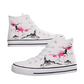 Ink Bamboo High-Top Canvas Sneakers - Couples' Ethnic Leisure Shoes