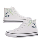Ink Bamboo High-Top Canvas Sneakers - Couples' Ethnic Leisure Shoes
