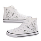 Ink Bamboo High-Top Canvas Sneakers - Couples' Ethnic Leisure Shoes