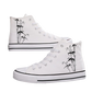Ink Bamboo High-Top Canvas Sneakers - Couples' Ethnic Leisure Shoes