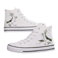 Ink Bamboo High-Top Canvas Sneakers - Couples' Ethnic Leisure Shoes